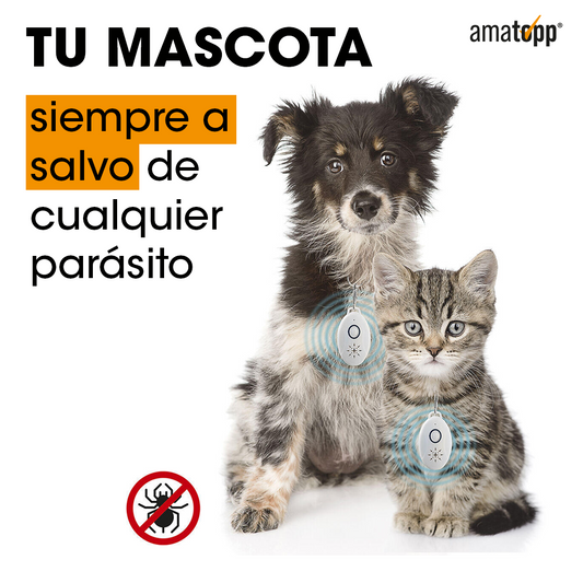 Antiparásitos por Ultrasonidos Recargable para Mascotas
