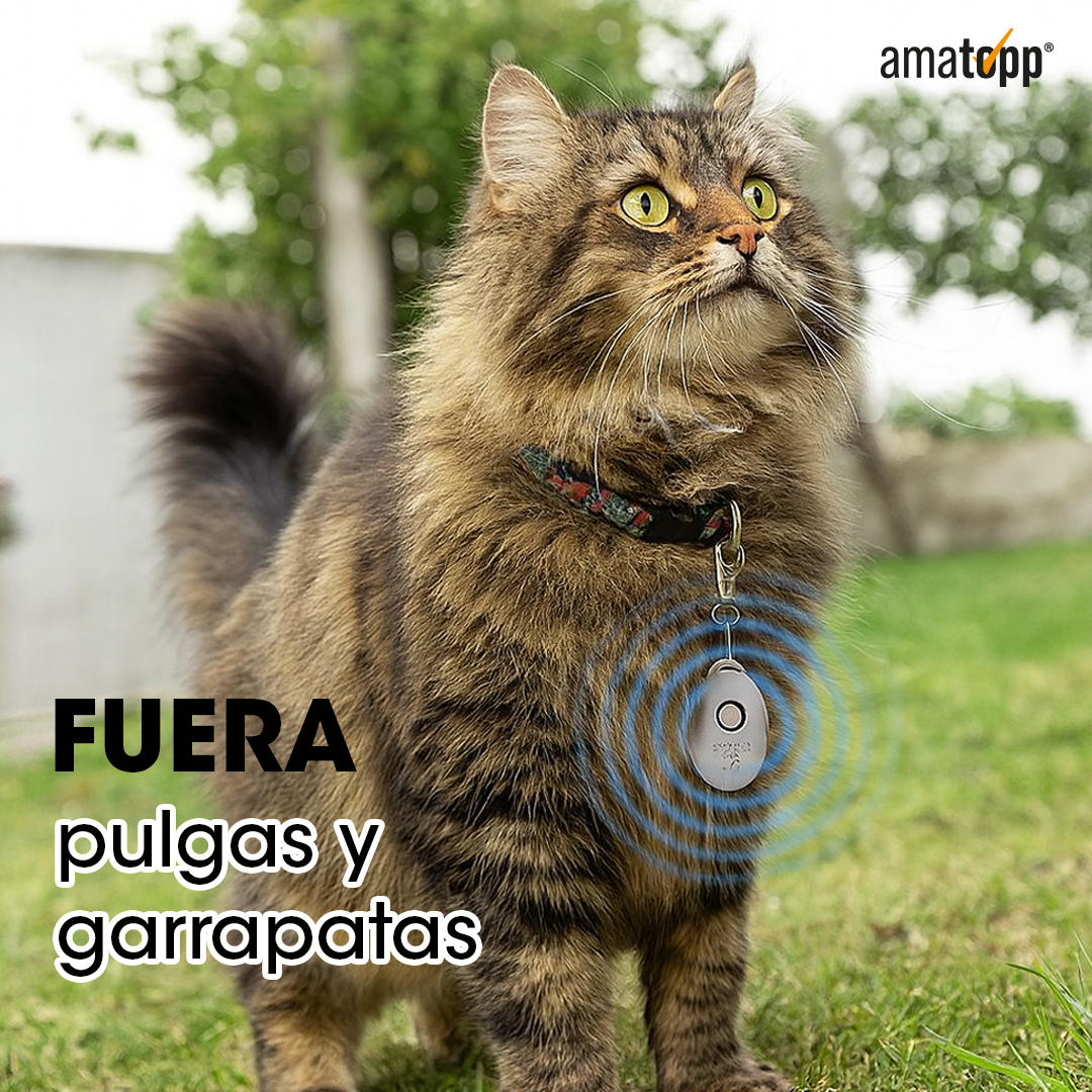 Antiparásitos por Ultrasonidos Recargable para Mascotas